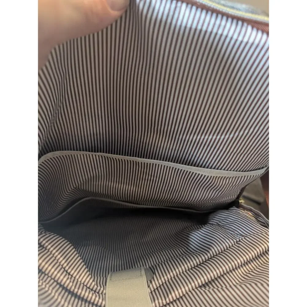 NWT LoveVook Laptop Backpack Travel Carry On Back to School Gray w/ Gold Zippers